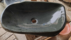 Раковина для ванной Piedra M257 из речного камня  Gris ИНДОНЕЗИЯ 00504511257_1