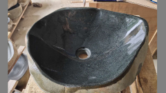 Раковина для ванной комнаты Piedra M204 из речного камня  Gris ИНДОНЕЗИЯ 00504511204_1