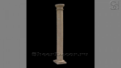 Мраморная колонна Pillar Rotondo из камня Jura Beige в сборе _2
