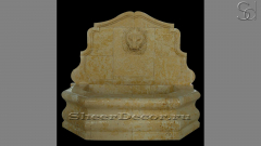 Каменный фонтан бежевого цвета Palume Calice из натурального травертина сорта Classico Romano 508004143_1