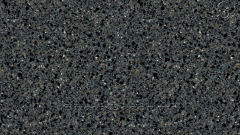 Акриловые слэбы и плитка из черного акрилового камня Blackgrainystone 399_1