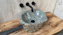 Раковина для ванной Hector M18 из речного камня  Dragon Green ИНДИЯ 0070141118_1
