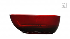 Оригинальная ванна Rosio из искусственного искусственного камня Borgia Borgogna 500185151 красного цвета_1