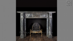 Каменный портал серого цвета для облицовки камина Bennu M2 из мрамора Bardiglio 255130402_3