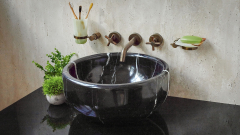 Мраморная раковина Kadi из черного камня Nero Marquina ИСПАНИЯ 426018111 для ванной комнаты_9