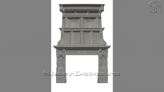 Мраморный портал белого цвета для отделки камина Jerma из натурального камня Bianco Extra 415111401_1