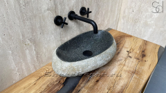 Раковина для ванной Piedra M216 из речного камня  Gris ИНДОНЕЗИЯ 00504511216_3