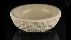 Каменная курна круглой формы Bowl из бежевого мрамора Egypt Ivory ЕГИПЕТ 637114321_1