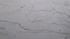 Напольные слэбы и плитка из натурального кварцита  Mont Blanc белого цвета_1