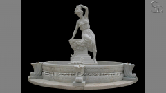 Мраморный фонтан белого цвета Medea из камня сорта Bianco Grigio 518462041_1