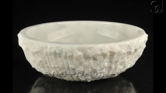Каменная курна круглой формы Bowl из белого мрамора Crystal White КИТАЙ 637072321_1