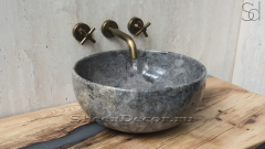 Мраморная раковина Bowl M14 из серого камня Quarry Stone ИНДОНЕЗИЯ 6373791114 для ванной комнаты_1