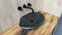 Раковина для ванной комнаты Piedra M221 из речного камня  Gris ИНДОНЕЗИЯ 00504511221_3
