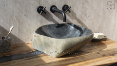 Раковина для ванной Piedra M201 из речного камня  Gris ИНДОНЕЗИЯ 00504511201_1