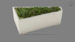 Клумба цветочная Lonero из архитектурного бетона White C3 бежевая для сада 126339901_1