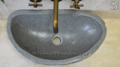 Раковина для ванной комнаты Piedra M12 из речного камня  Gris ИНДОНЕЗИЯ 0050451112_1