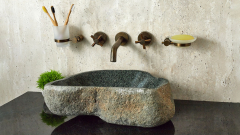 Раковина для ванной Piedra M391 из речного камня  Gris ИНДОНЕЗИЯ 00504511391_2