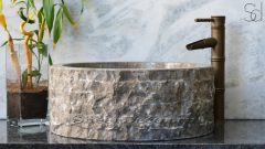 Мраморная раковина Kale из серого камня Wild Stone ИНДОНЕЗИЯ 019376311 для ванной комнаты_1