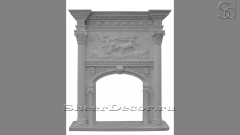 Мраморный портал белого цвета для отделки камина Zlata из натурального камня Bianco Extra 709111401_1
