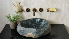 Раковина для ванной Piedra M406 из речного камня  Gris ИНДОНЕЗИЯ 00504511406_2