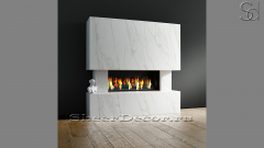 Каменный портал белого цвета для облицовки камина Fina из мрамора Calacatta Classico 305139101_1