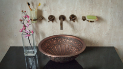 Кованая раковина Sfera M21 из листовой меди Copper ИНДОНЕЗИЯ 0012004121 для ванной комнаты_2