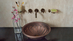 Кованая раковина Sfera M23 из листовой меди Copper ИНДОНЕЗИЯ 0012004123 для ванной комнаты_2