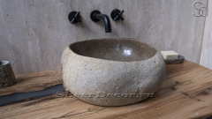 Раковина для ванной Piedra M221 из речного камня  Beige ИНДОНЕЗИЯ 00501111221_1