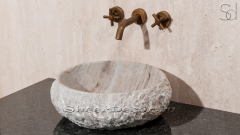 Мраморная раковина Sfera из серого камня Skyline ТУРЦИЯ 001803311 для ванной комнаты_1
