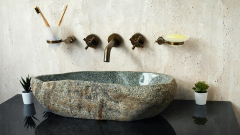 Мойка в ванную Piedra M409 из речного камня  Verde ИНДОНЕЗИЯ 00503011409_2