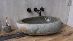 Раковина для ванной комнаты Piedra M230 из речного камня  Lima ИНДОНЕЗИЯ 00542511230_1