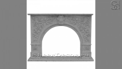 Каменный портал белого цвета для облицовки камина Drina M11 из мрамора Bianco Extra 2911119011_1