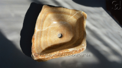 Мойка в ванную Hector M12 из речного камня  Honey Onyx ИНДИЯ 0070161112_1