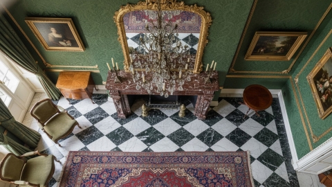 Каменный портал красного цвета для облицовки камина Aeron из мрамора Rosso Levanto 204053401_4