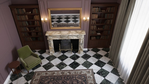 Мраморный портал белого цвета для отделки камина Aglea M2 из натурального камня Blanc Dore 208143402_6