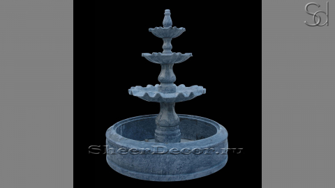 Мраморный фонтан серого цвета Agnet Ricciolo из камня сорта Bardiglio 2101301413_1
