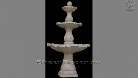Мраморный фонтан серого цвета Akela M31 из камня сорта Emperador Grey 2170764431_1