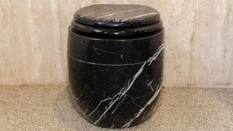 Каменный чаша унитаза Alessi Standart из черного камня - мрамора Nero Marquina_7