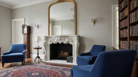 Каменный портал белого цвета для облицовки камина Ambra из мрамора Bianco Extra 229111901_7