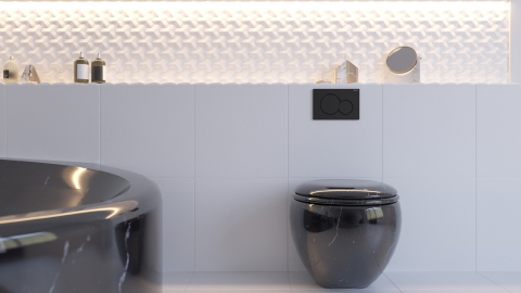 Мраморная ванна Andora из черного камня Nero Marquina 058018151_3
