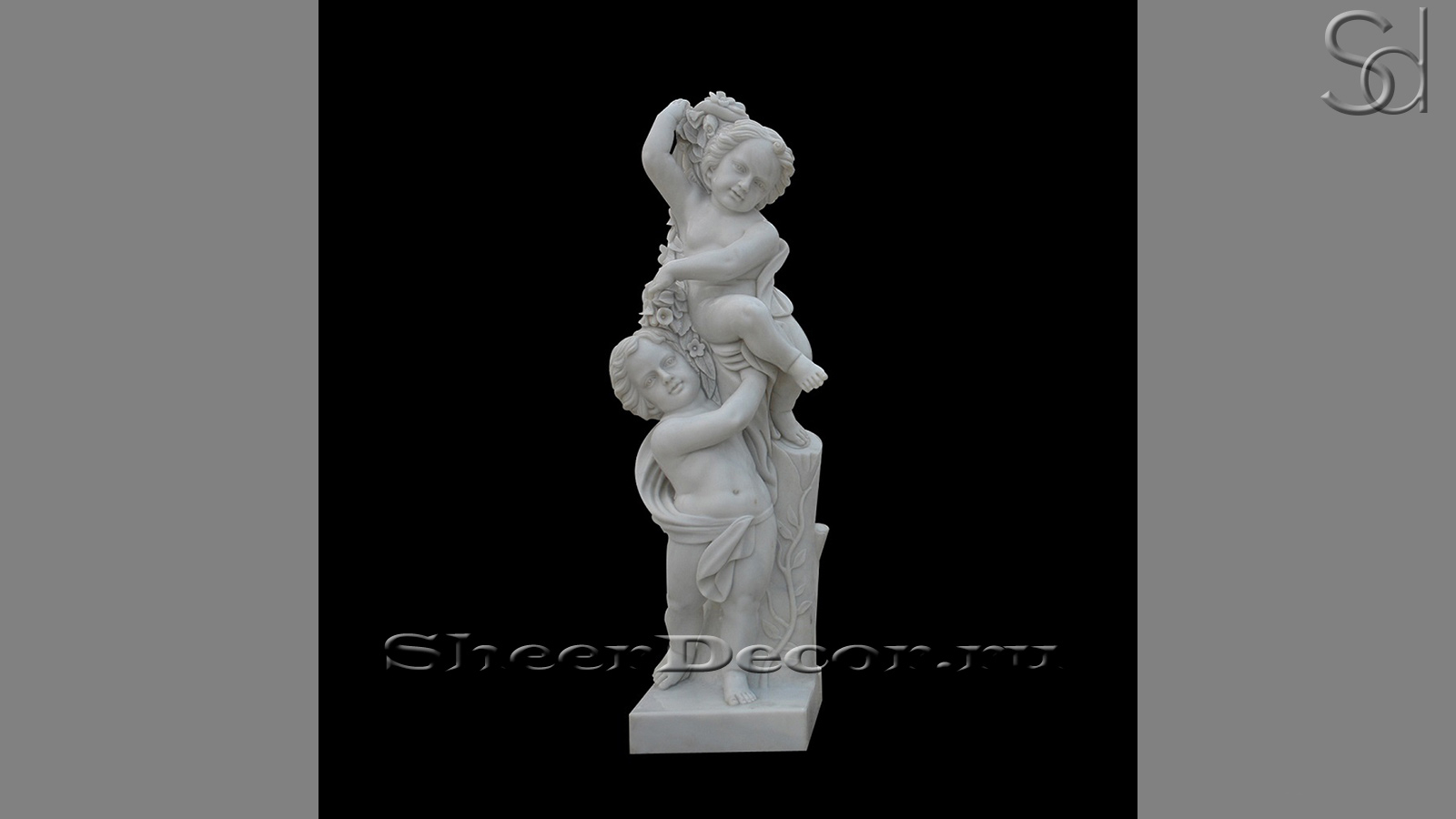 Мраморная скульптура Angelo Gemelli из камня Bianco Extra_1