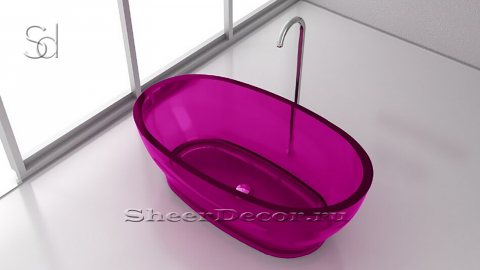 Розовая ванна Anna из акрилового стекла Neon Magenta ИТАЛИЯ 017732151_1