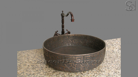 Кованая раковина Atala M2 из бронзы Bronze ИНДОНЕЗИЯ 242300412 для ванной_1
