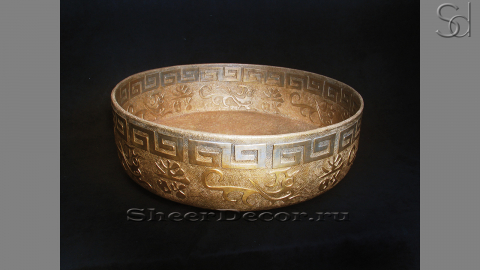 Кованая раковина Atala из бронзы Gold Bronze ИНДОНЕЗИЯ 242302411 для ванной_1