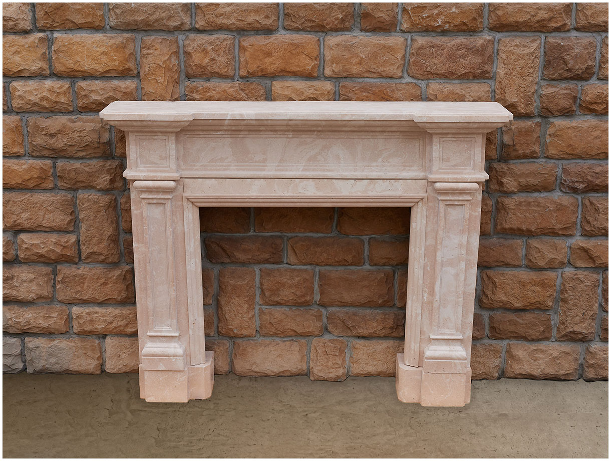 Декоративный портал коричневого цвета для облицовки камина Austin M2 из архитектурного бетона Concrete Honey 125348002_5