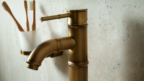 смеситель для раковины Bamboo из латуни сорта Brass ИНДИЯ 543400101_5