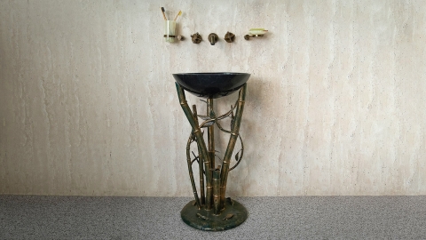 Кованая подставка для раковины Bambu из металла Gold 685402221_1