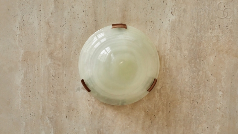 Настенный светильник бра Bell WS Copper из камня оникса White Onyx_2