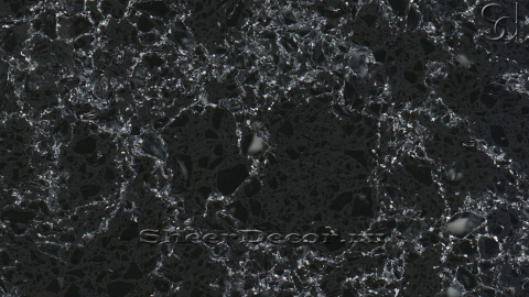 Кварцевая плитка и слэбы из черного кварцевого агломерата Blackgrainyquartz 350_1