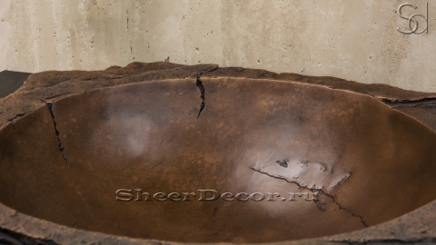 Бронзовая раковина Bora из сплава Bronze ИНДОНЕЗИЯ 263300311 для ванной комнаты_2